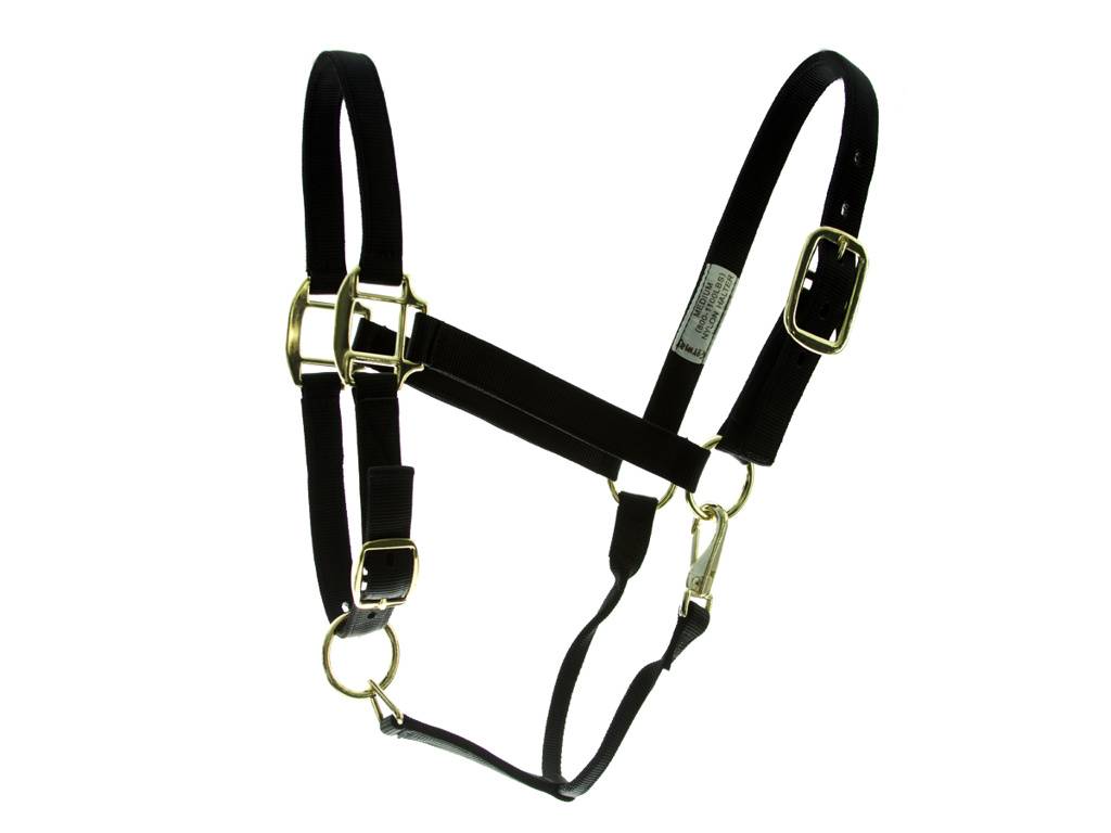 Deluxe 3-Ply Adjustable Nylon Halter with Snap