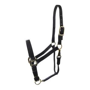 Deluxe 3-Ply Adjustable Nylon Halter with Snap
