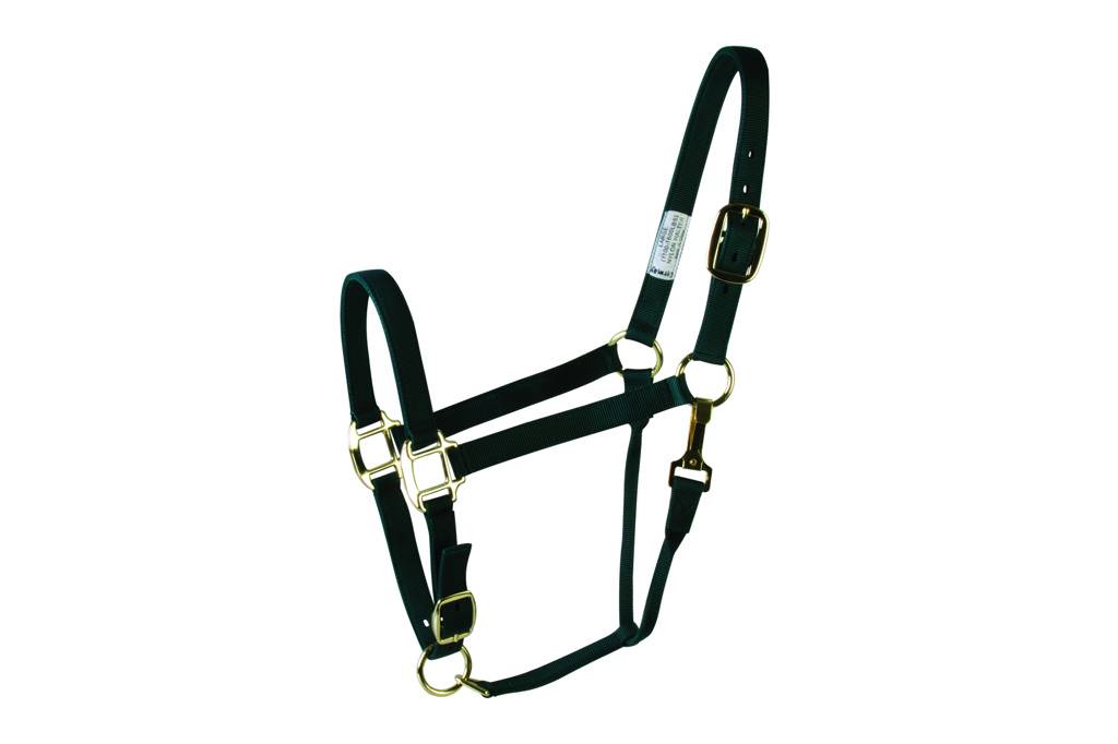 Deluxe 3-Ply Adjustable Nylon Halter with Snap