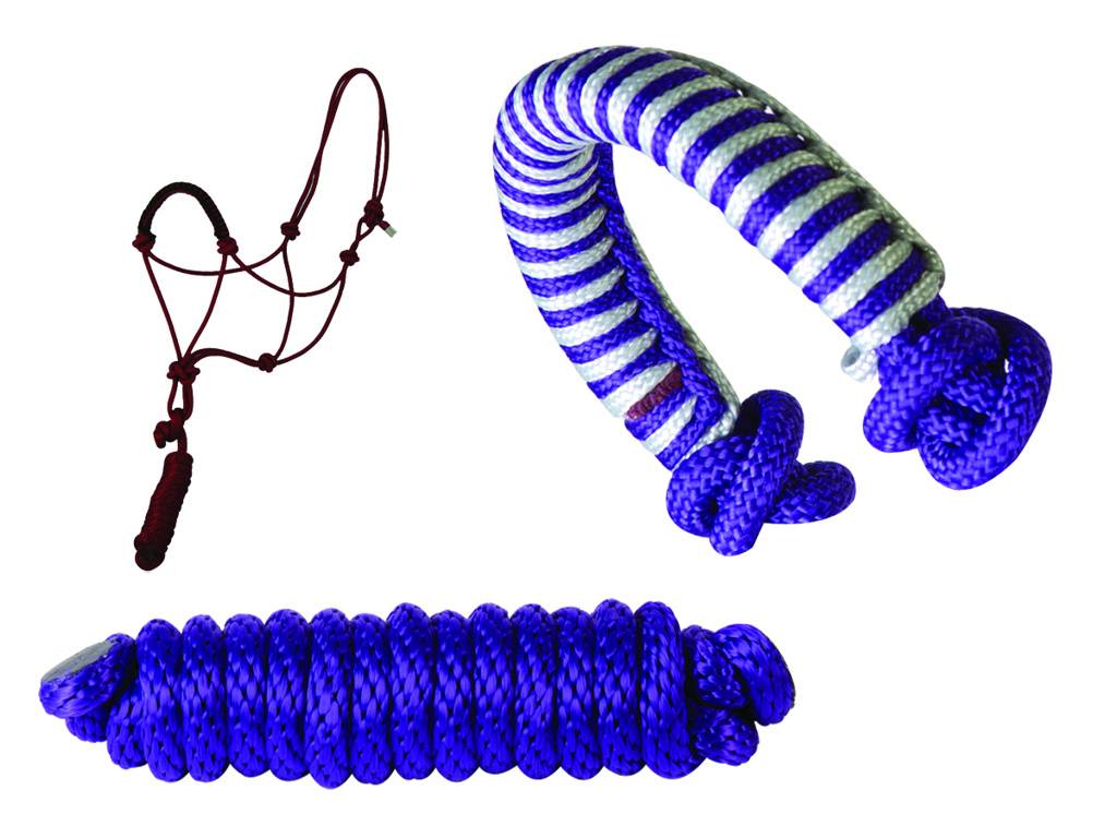 Basic Braided Rope Nose Poly Rope Halter with Lead