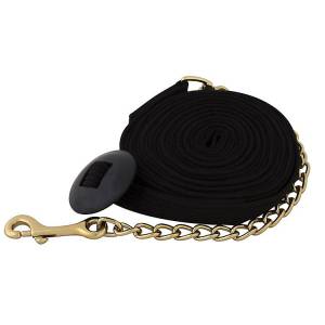 Basic Flat Cotton Web Lunge Line With Chain