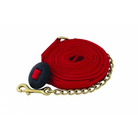 Basic Flat Cotton Web Lunge Line with Chain