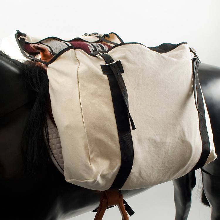 Basic Cotton Canvas Saddle Bag