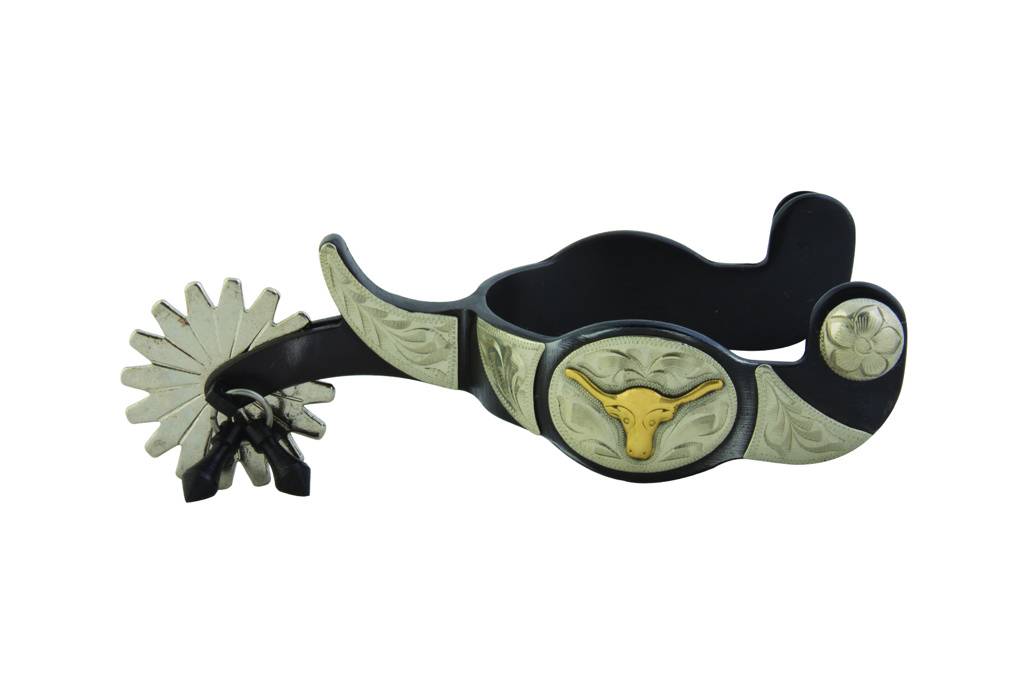 Western BS Texas Longhorn Jingle Bob Spurs