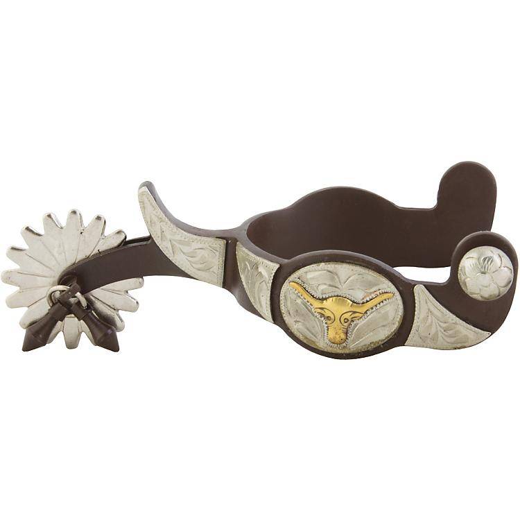 Western Mens AT Longhorn Jingle Bob Spurs