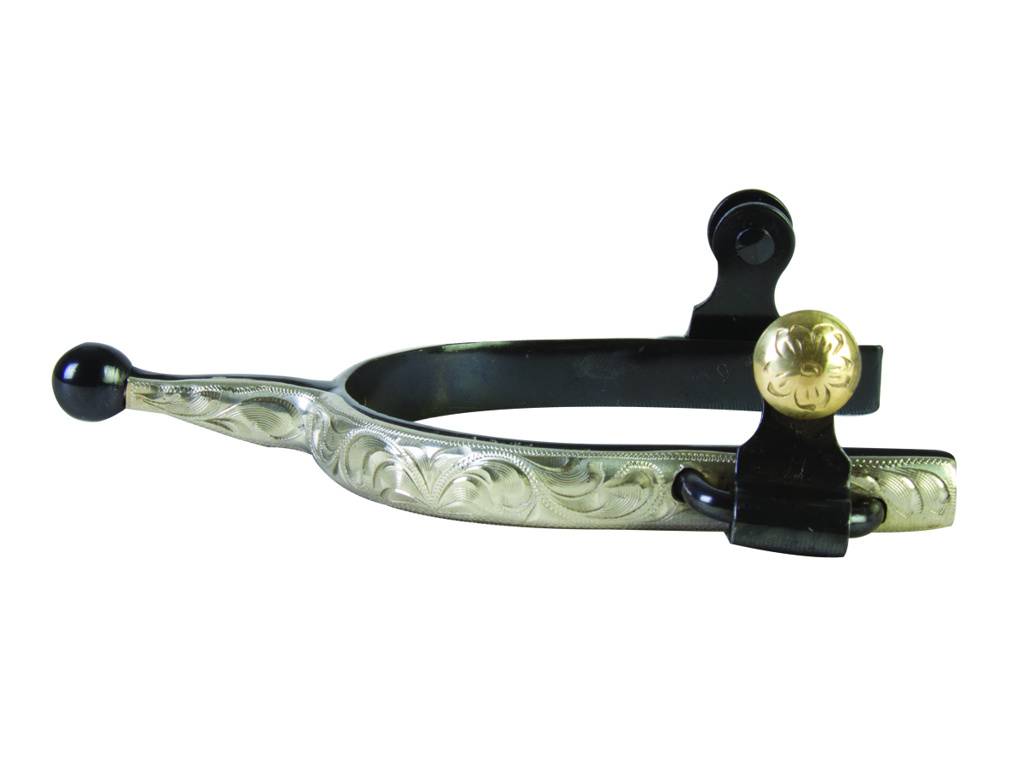 Western BS Silver Knob End Spurs
