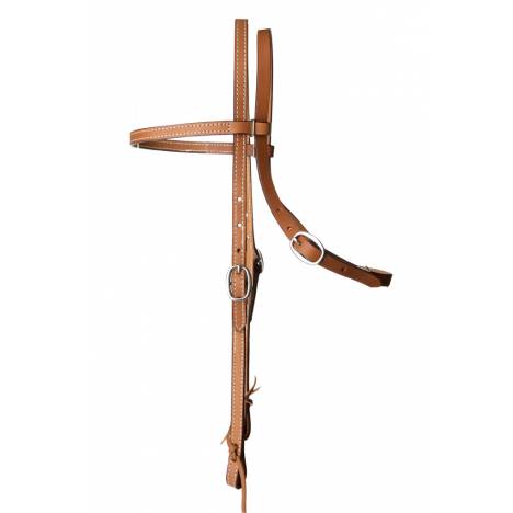 Western Leather Browband Headstall with Tie End
