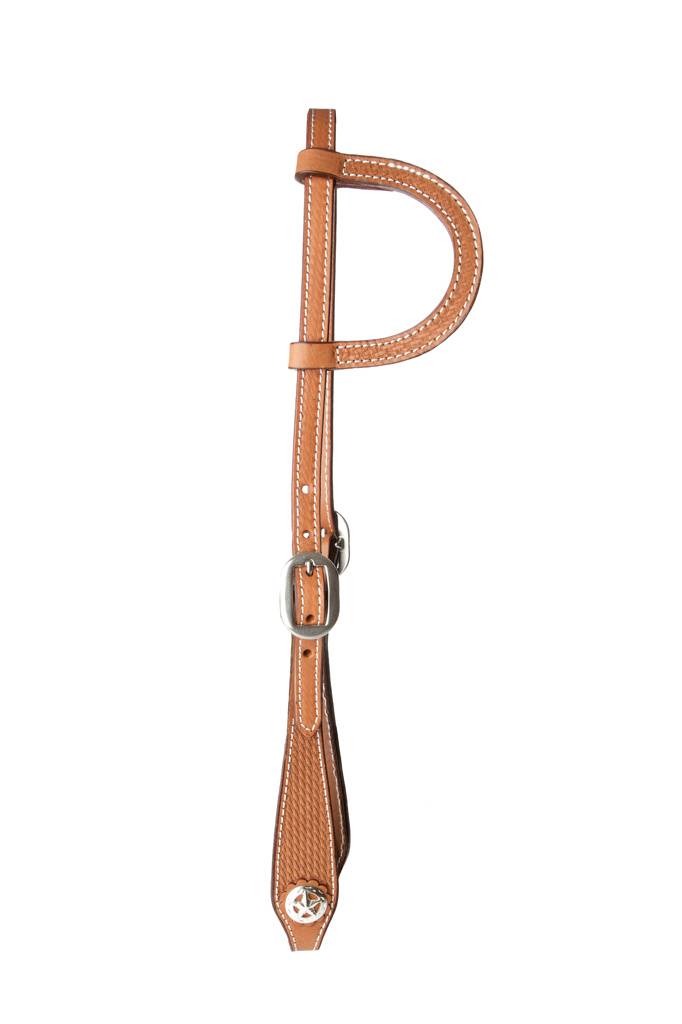 Western Texas Star Wide Cheek Single Ear Headstall