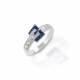 Kelly Herd Blue Spinel Buckle Ring