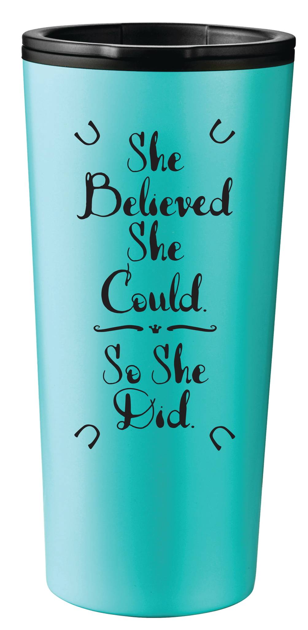 Kelley Travel Mug Tumbler - She Believed She Could. So She Did
