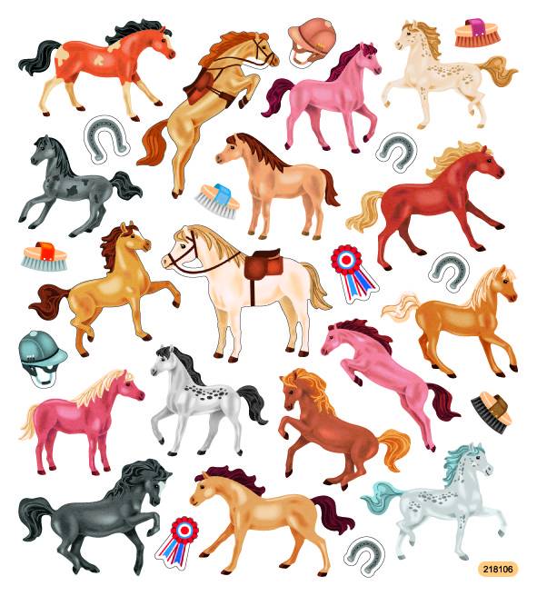 Kelley "Ready to Show" Colorful Horse Stickers