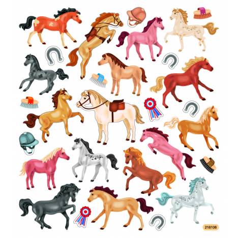 Kelley "Ready to Show" Colorful Horse Stickers