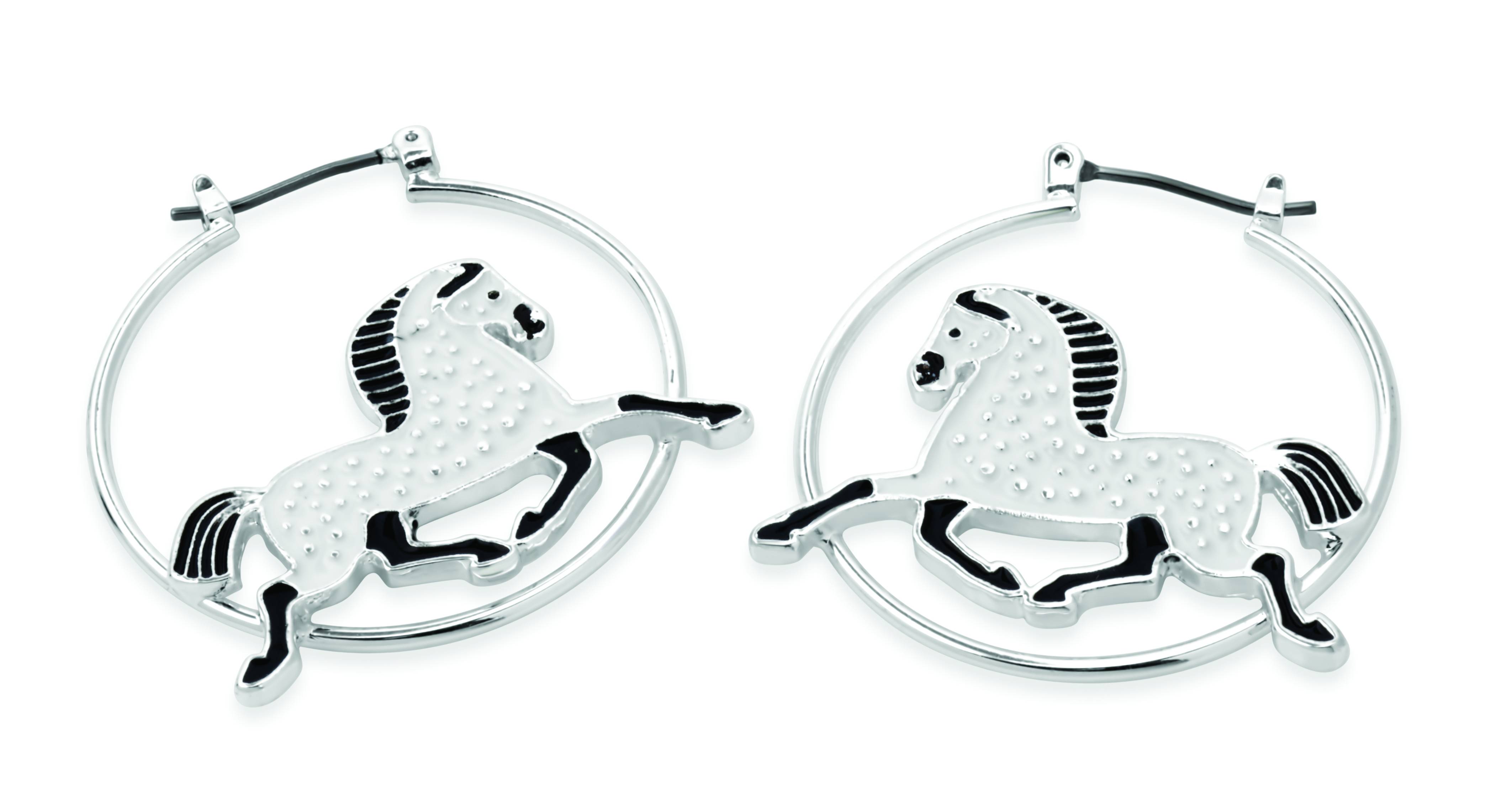 Kelley Dapple Horse Earrings