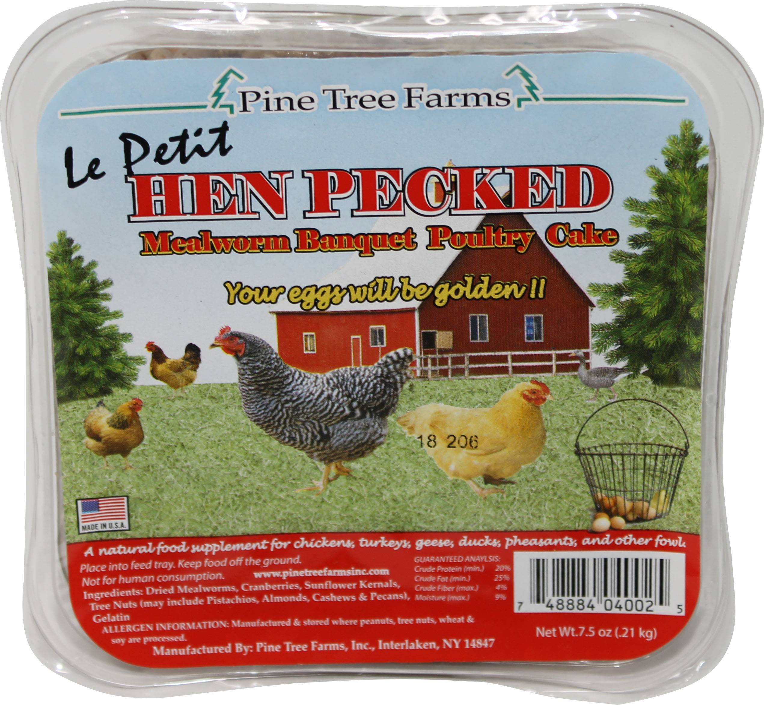 Pine Tree Farms Hen Pecked Mealworm Le Petit Poultry Cake