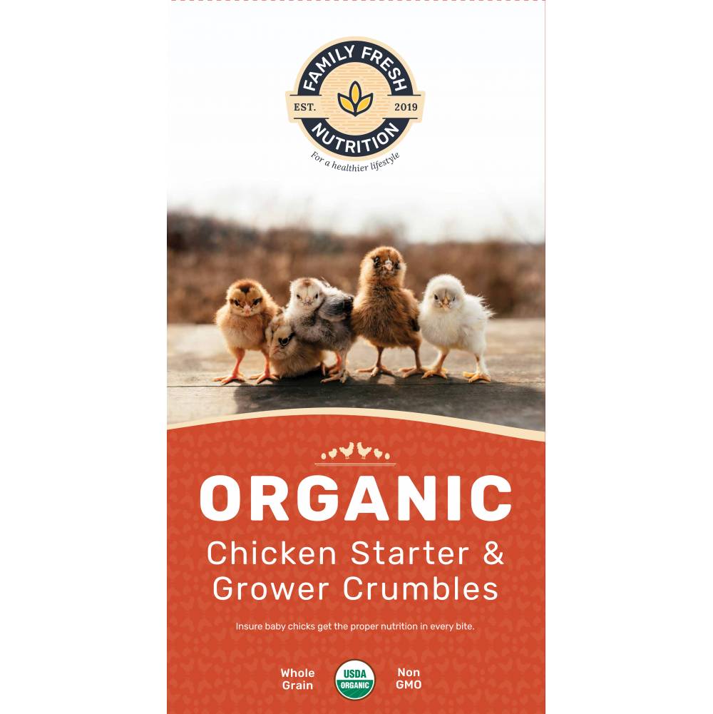 Family Fresh Nutrition Organic Chick Starter/Grower Crumble