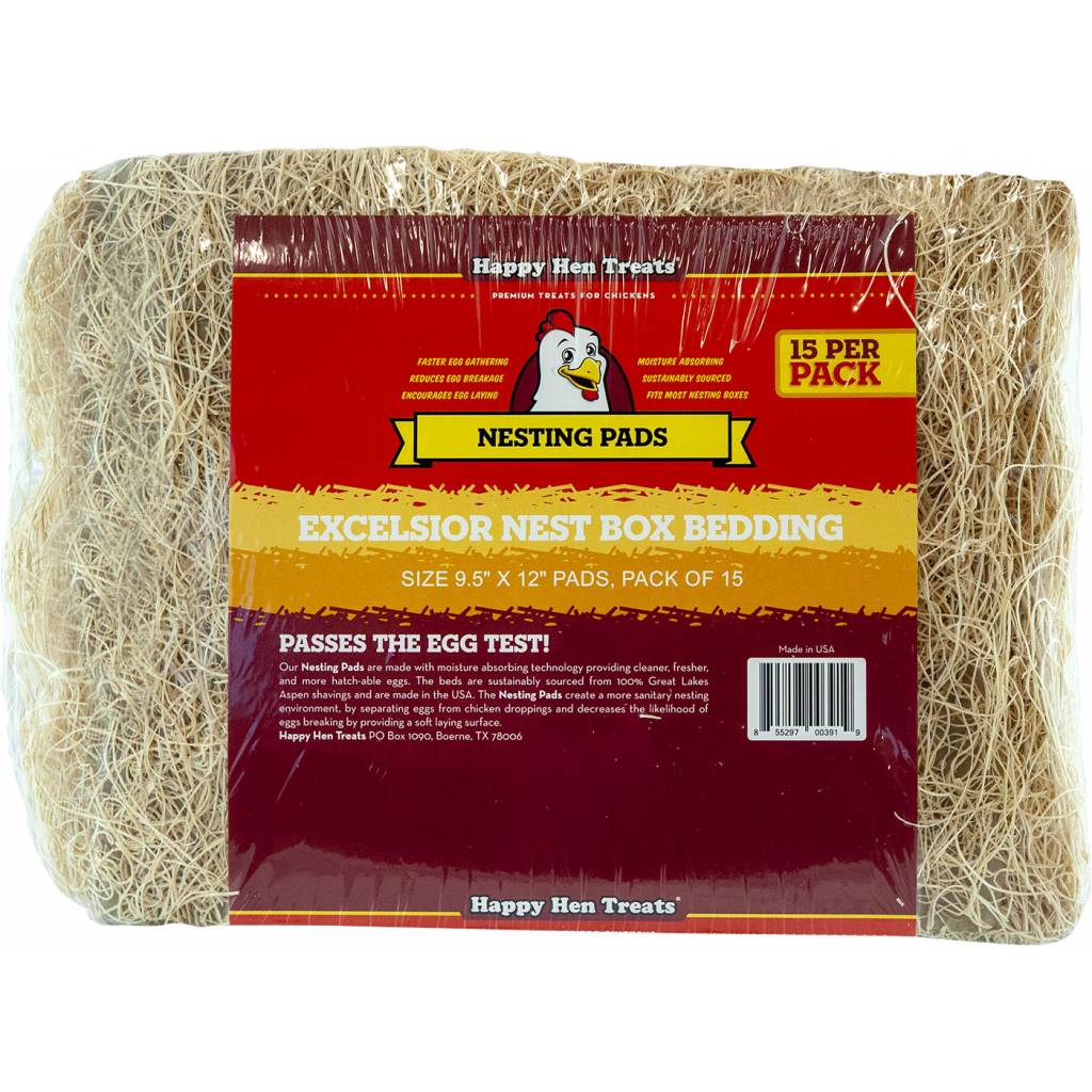 Happy Hen Treats Excelsior Nest Box Bedding - 15 Per Pack