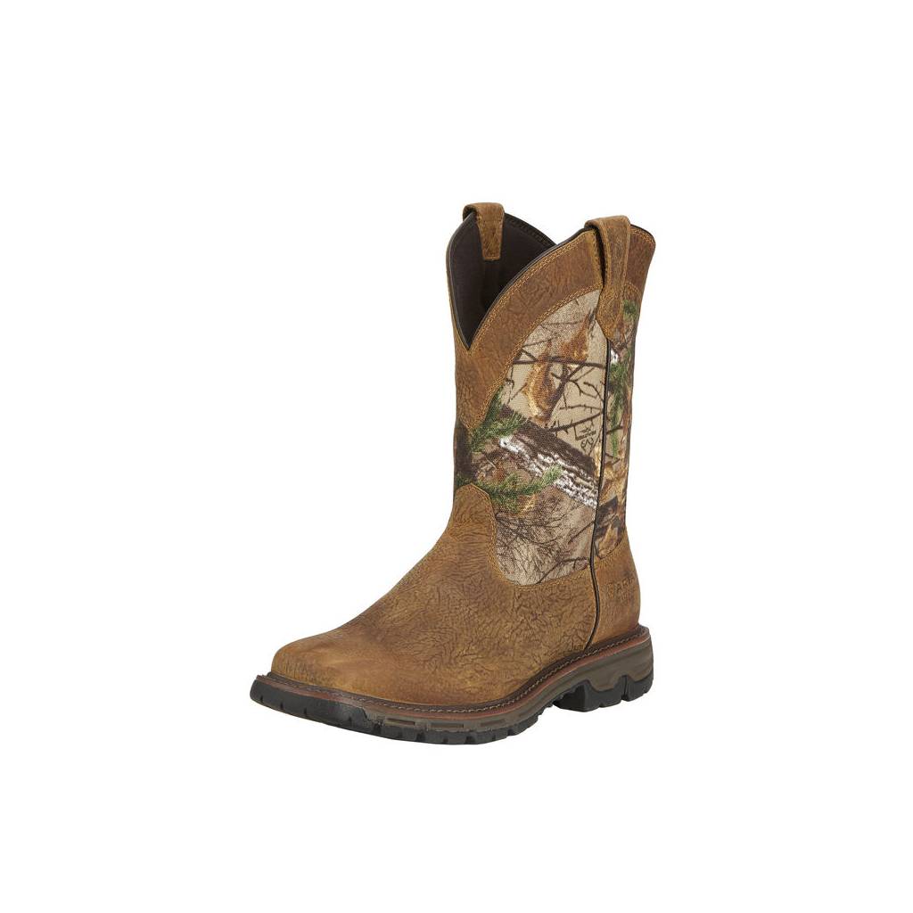 Ariat Mens Conquest Pull-On Waterproof Hunting Boots