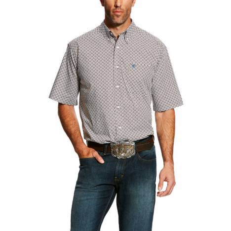 Ariat Mens Harcus Short Sleeve Print Shirt