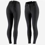 Horze Angelina Ladies Lightweight Stretch Leather Knee Patch Breeches