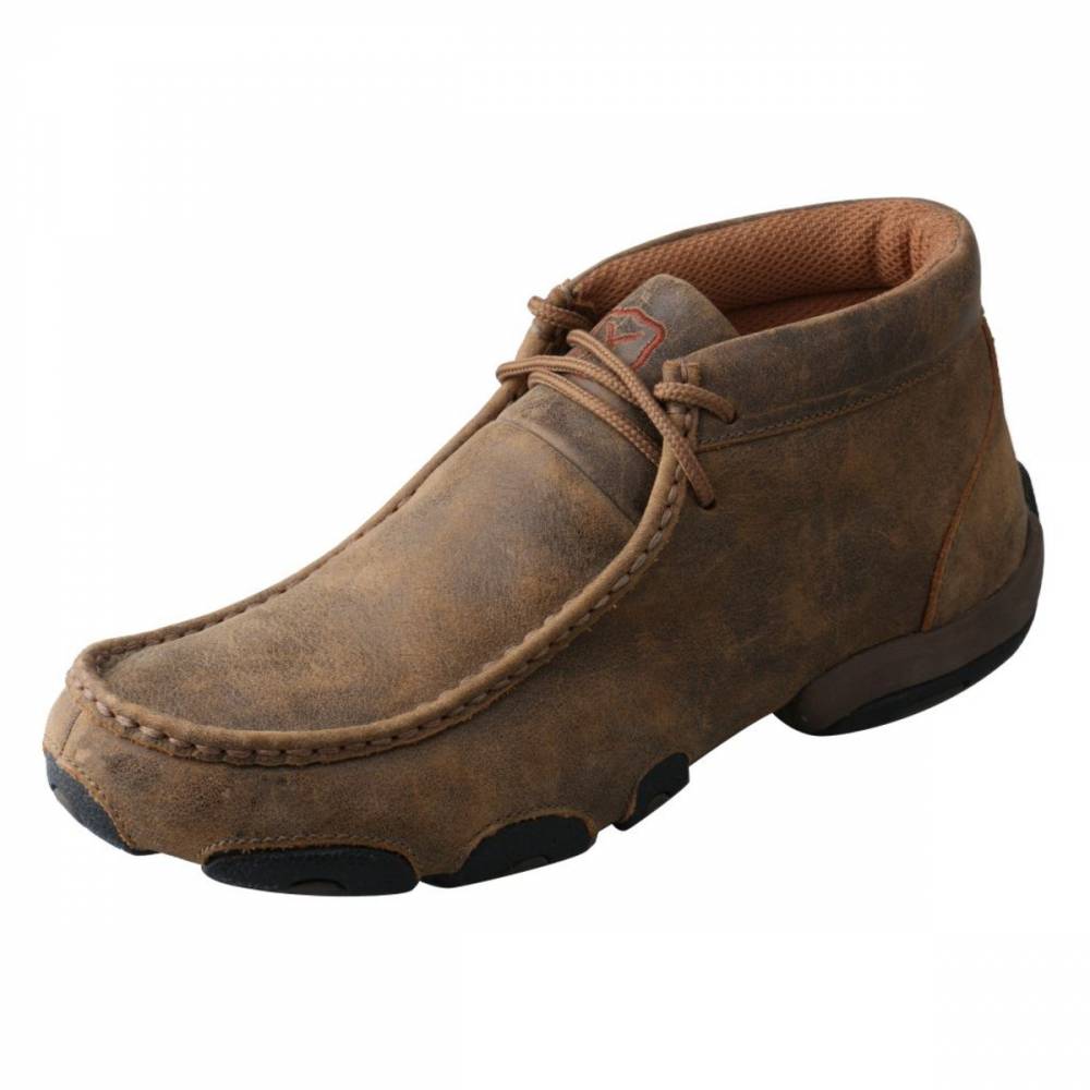 twisted x women's tooled chukka driving mocs