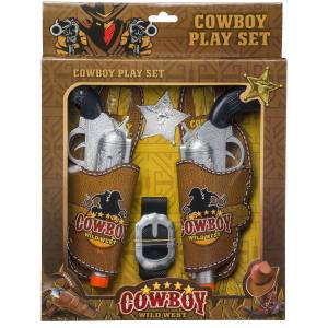 Gift Corral Cowboys Double Pistols with Holsters Play Set -(S)  Ages 3+