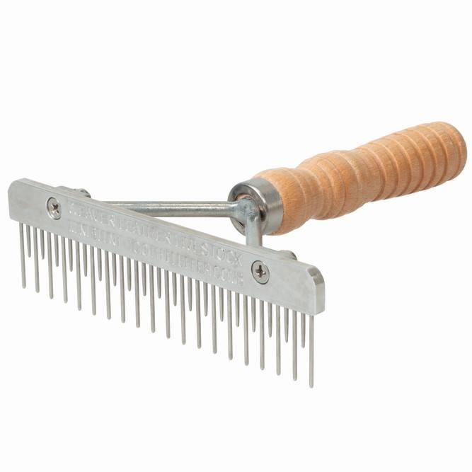 Weaver Mini Fluffer Comb with Wood Handle