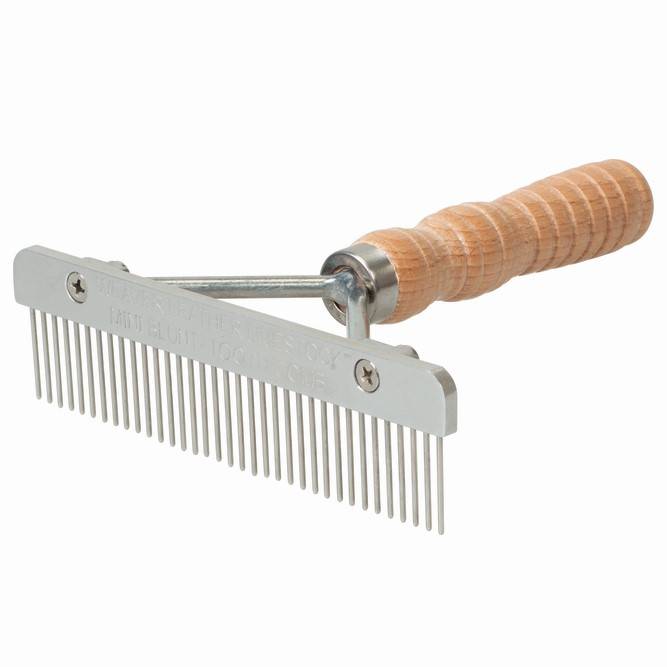 Weaver Mini Show Comb with Wood Handle