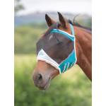 Shires Fine Mesh Earless Fly Mask - Teal - Cob