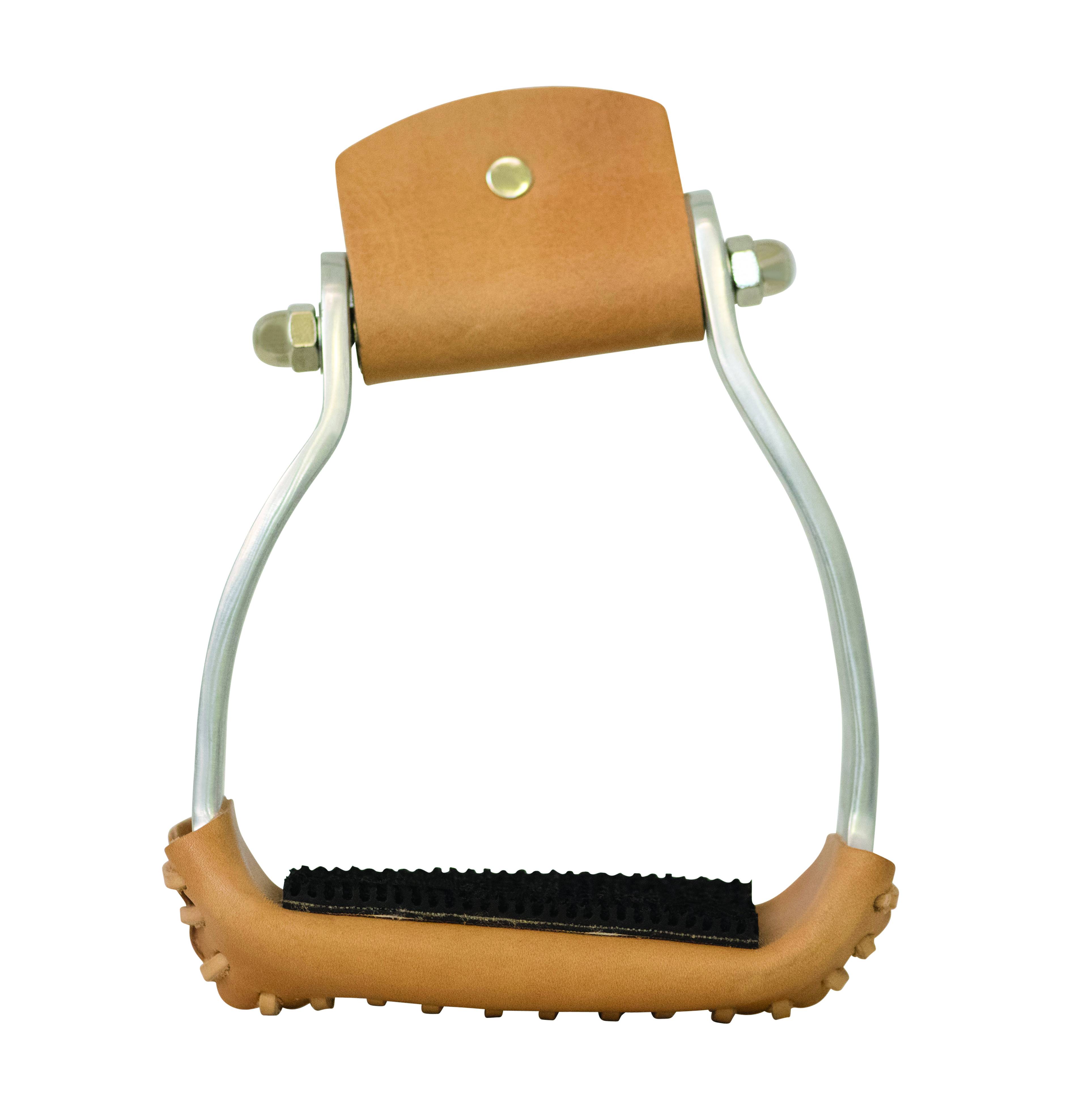 Equi-Sky Slanted Aluminum Stirrups With Rubber Pads