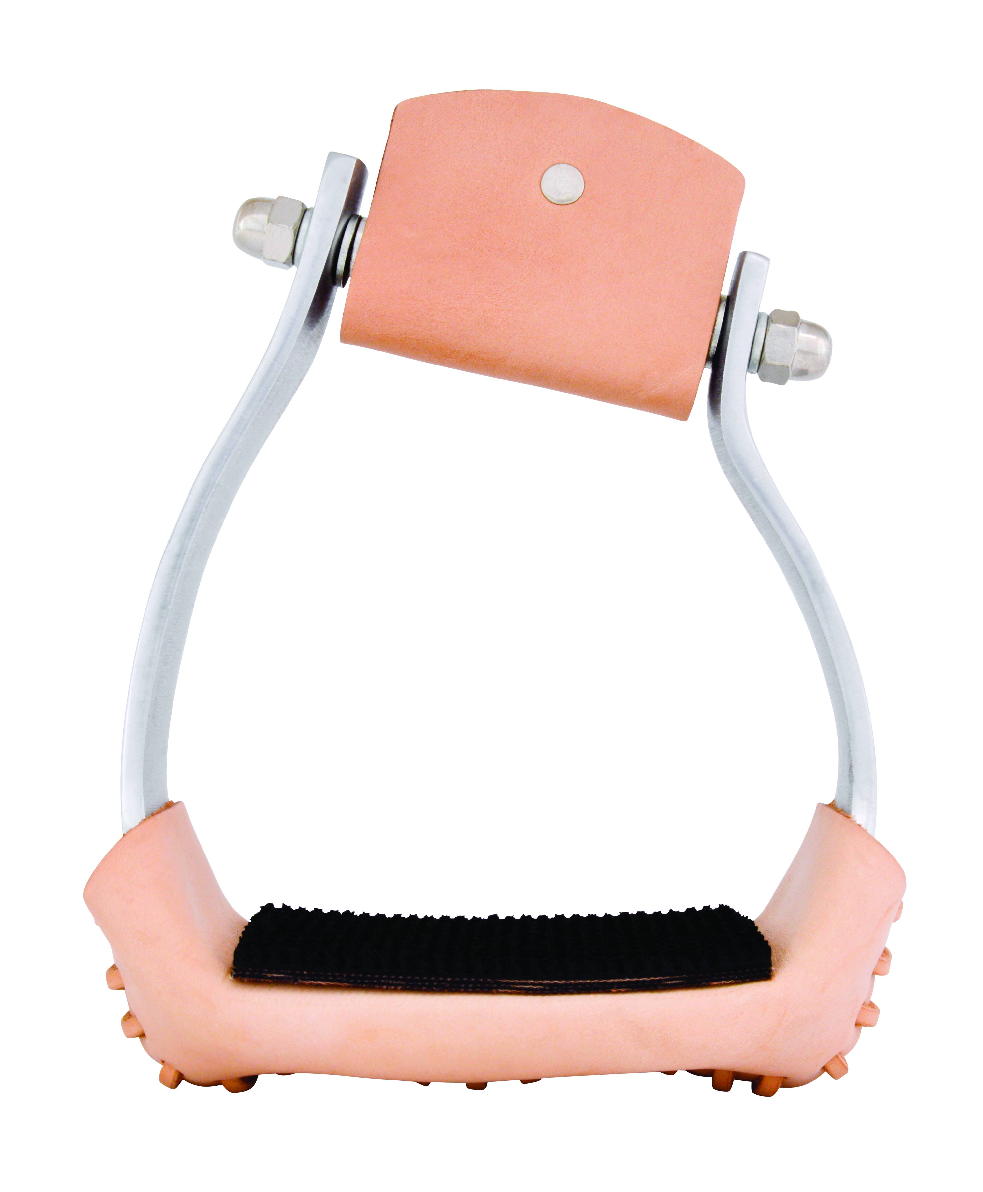 Equi-Sky Wide Slanted Aluminum Stirrups With Rubber Pads