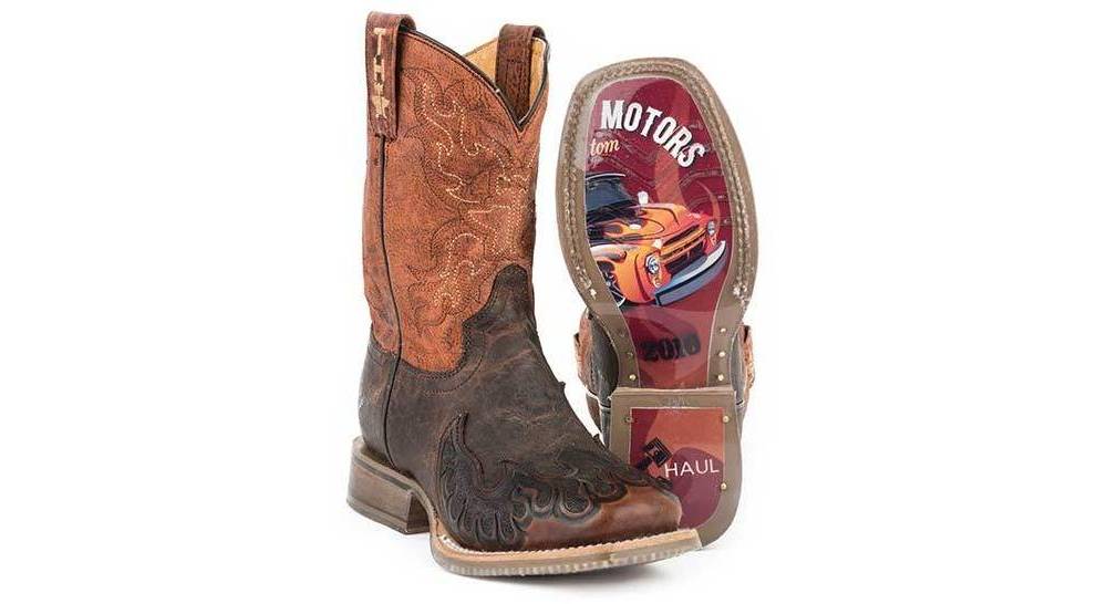 Tin Haul Big Kids Boots Flaming Hot HorseLoverZ