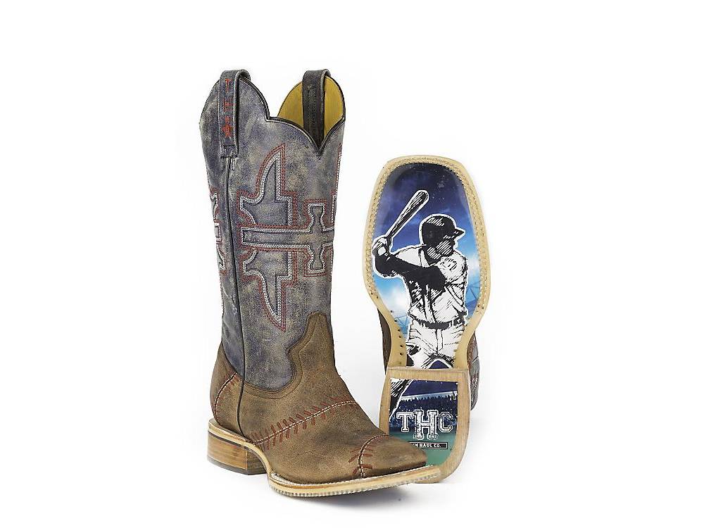 Tin Haul Mens Boots Slugger With Field of Dreams Sole