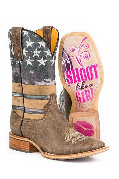 Tin Haul Ladies Boots - American Woman 
