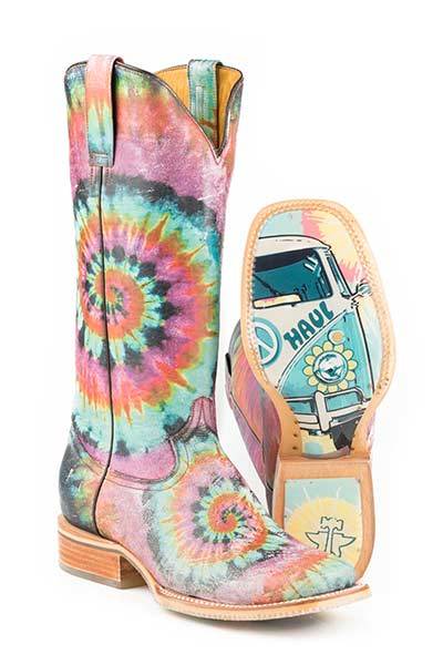 Tie dye cheap cowboy boots