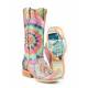 Tin Haul Ladies Boots - Groovy With Tie Dye Camper Sole
