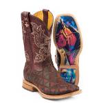 Tin Haul Ladies Boots - A Cute Angle With Colorful Horse Sole