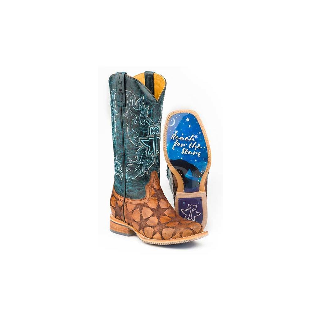 Tin Haul Ladies Boots - Wish Upon A Star With Dream Rider Sole