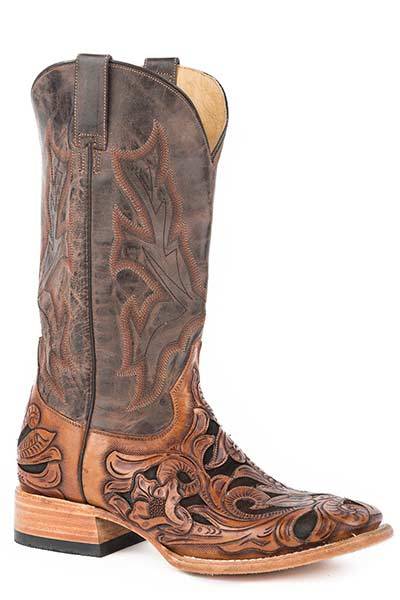 stetson hand tooled boots