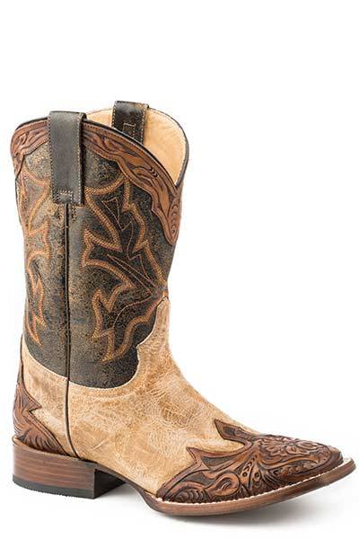 Stetson Mens Julian Square Toe Boots