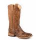 Stetson Mens Handtooled Wicks Square Toe Boots