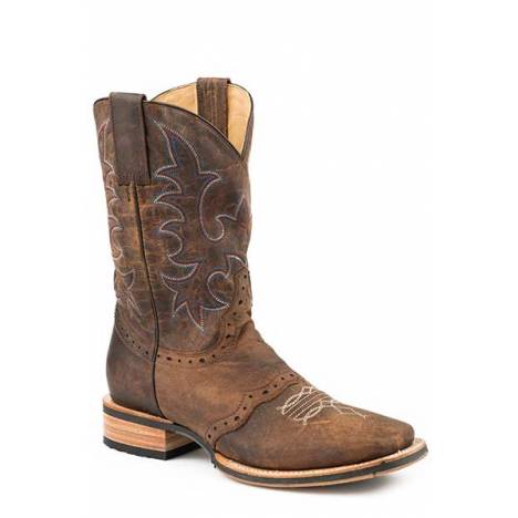 Stetson Mens Barret Square Toe Boots