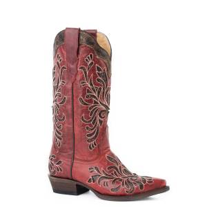 Stetson Ladies Siren Snip Toe Cowgirl Boots