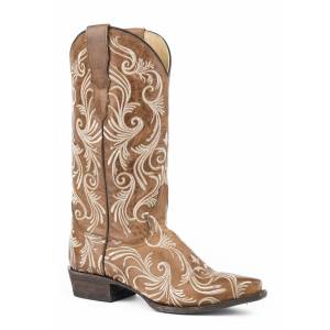 Stetson Ladies Willow Snip Toe Leather Boots