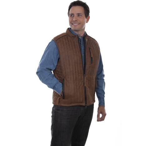 Scully Mens Two Tone Leather Vest
