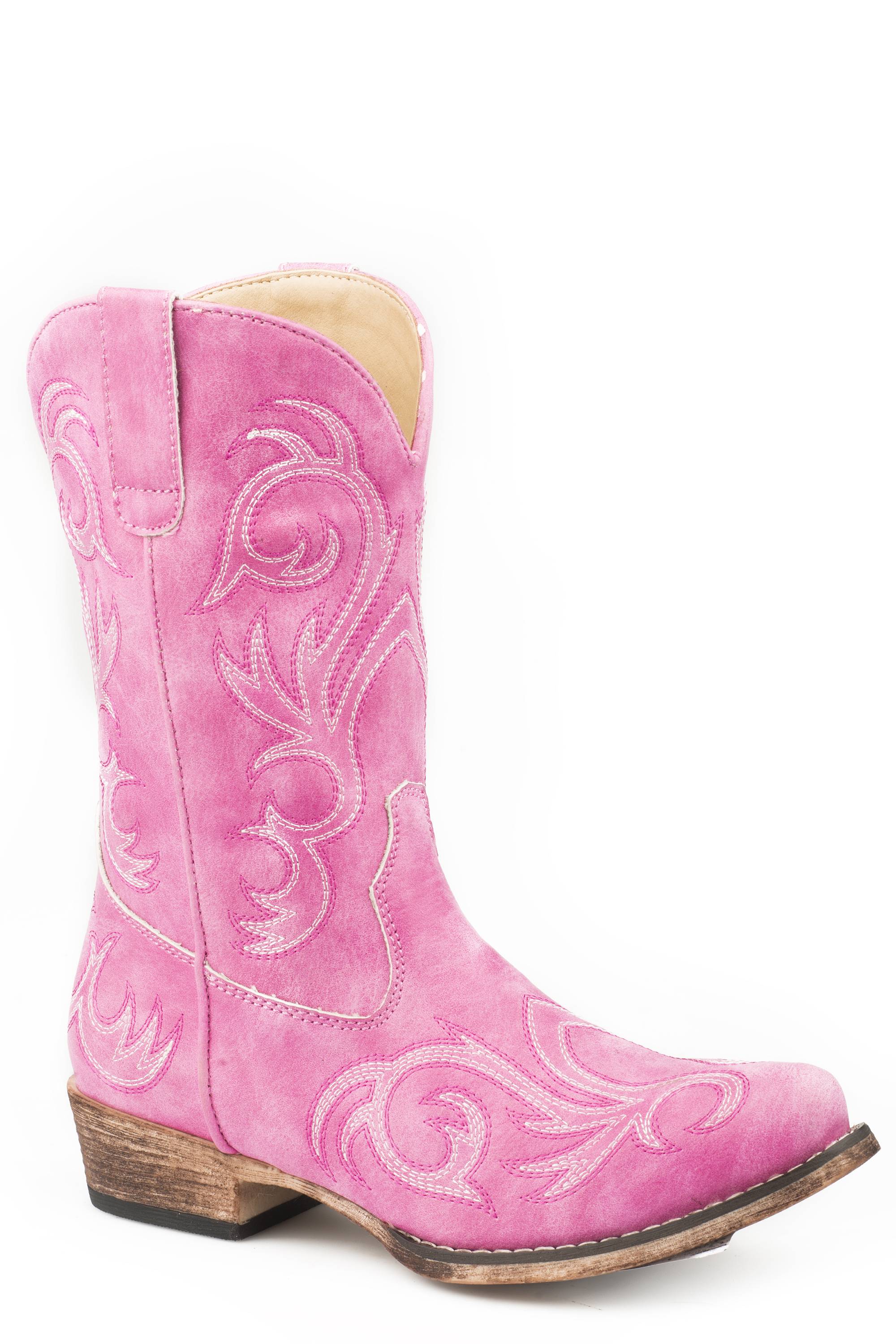 Roper Kids 9" Embroidered Western Boots