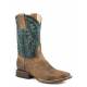 Roper Mens Michah Square Toe Western Cowboy Boots
