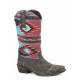 Roper Ladies Sioux Snip Toe Fancy Leather Boots