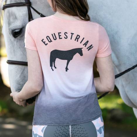 Irideon Ladies Dip Dye "Equestrian" Tee Shirt