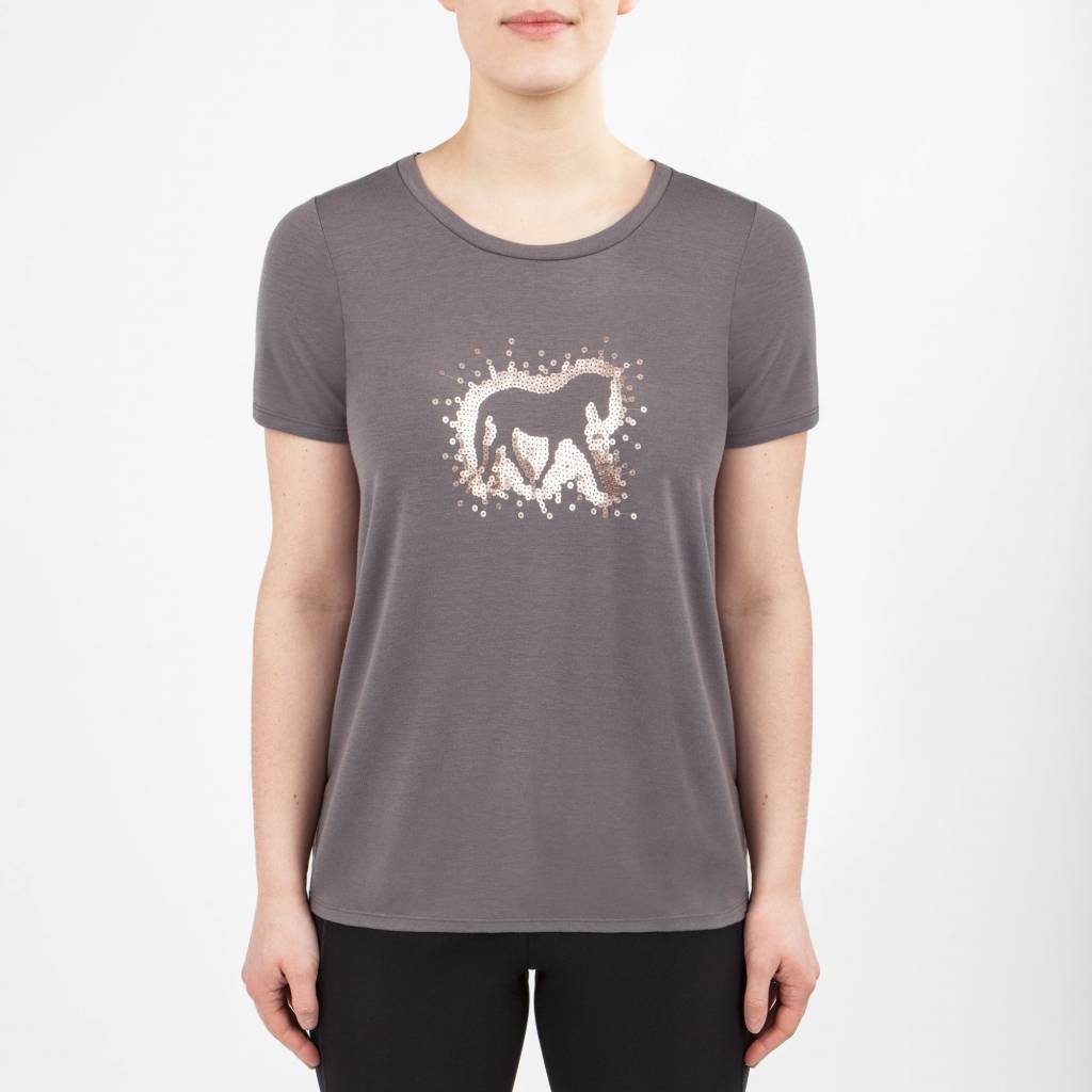 Irideon Ladies "Sequin Horse" Tee Shirt