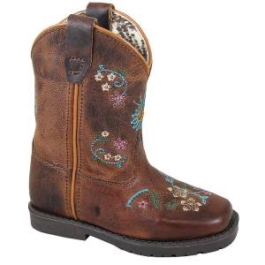Smoky Mountain Toddler Floralie Leather Western Boots